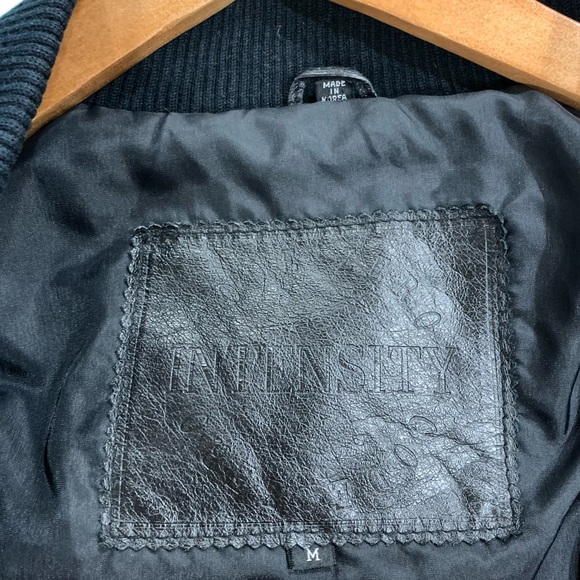 Code Zero Intensity Zip Up Leather Suede Jacket - Picture 10 of 10